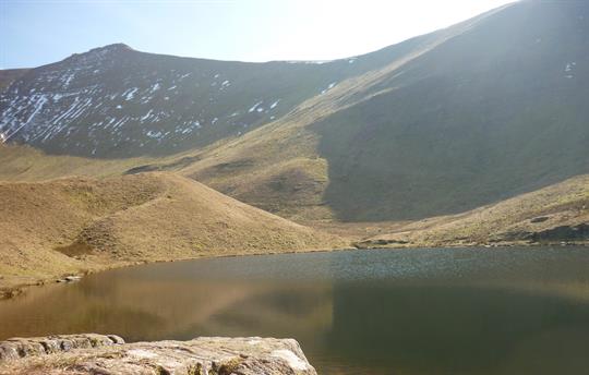 Lake beneath Pen y Fan