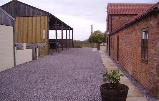 Approach to the cottages