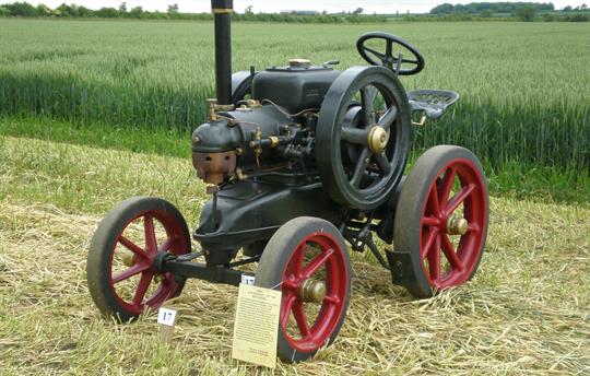 One of our Vintage tractors on site