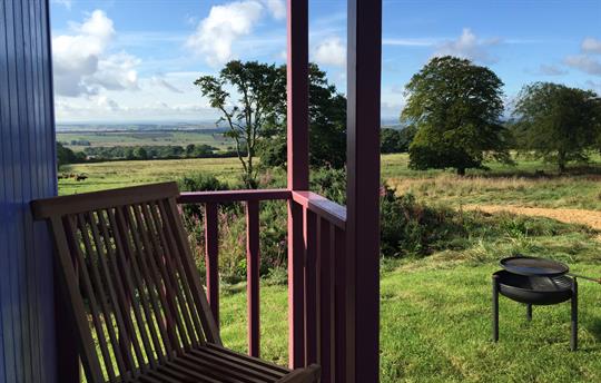 View south from Bluegrass terrace.