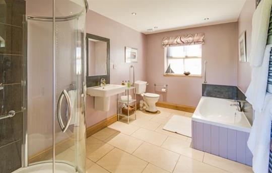 Large bathroom and shower room