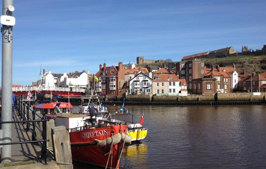 Nearby Whitby harbour