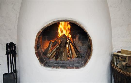 Beechnut Adobe Fireplace