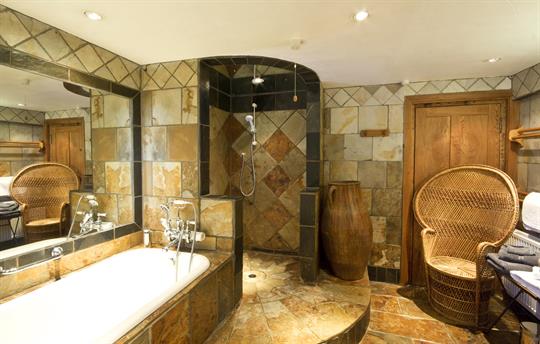 Walnut Bathroom Entrance View