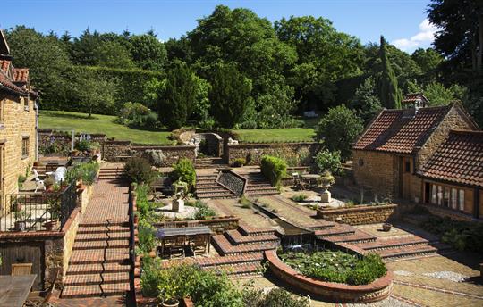 Exterior and courtyard