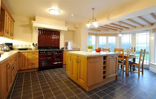 Kitchen with underfloor heating