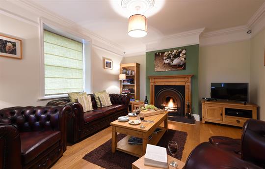 The Snug with open fire & xbox 360