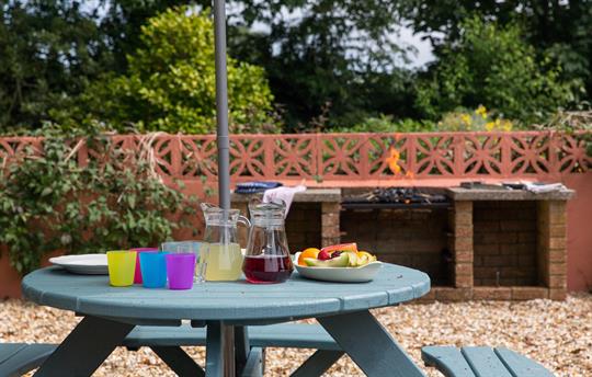 Hayloft barbecue area