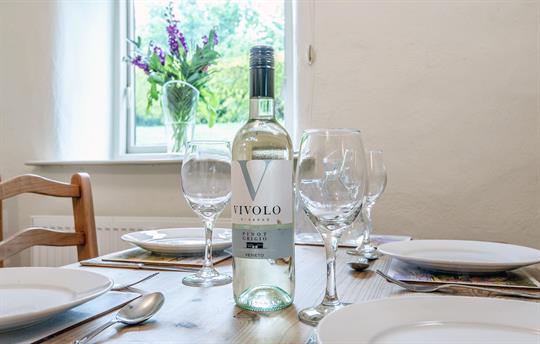 In cottage dining available