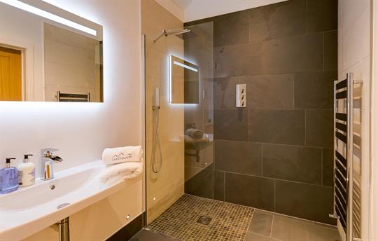 Each bedroom has an en suite shower