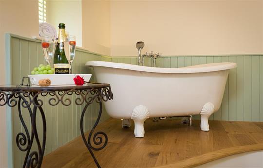 The decadence of a bedroom bath