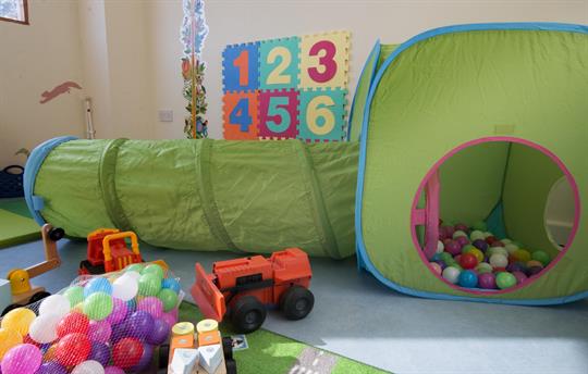 Tiny adventurers welcome in an Under 5’s Play Room