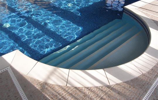 Swimming pool steps