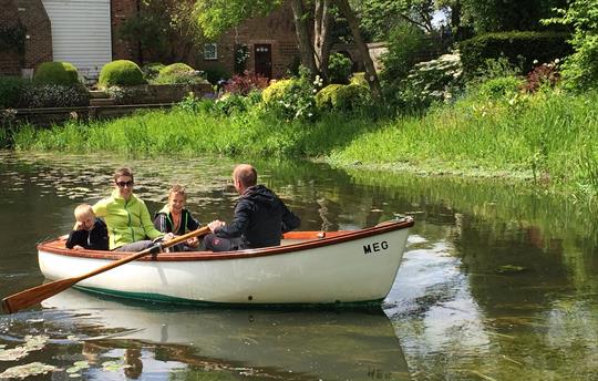 Use our canoes and rowing boat