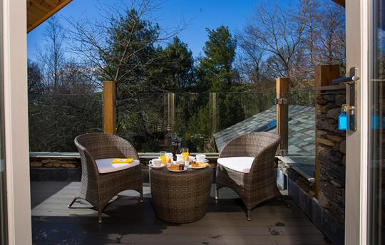 Relax on bedroom balcony